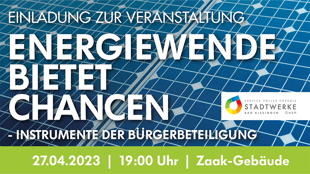 Einladung Veranstaltung - Energiewende bietet Chancen